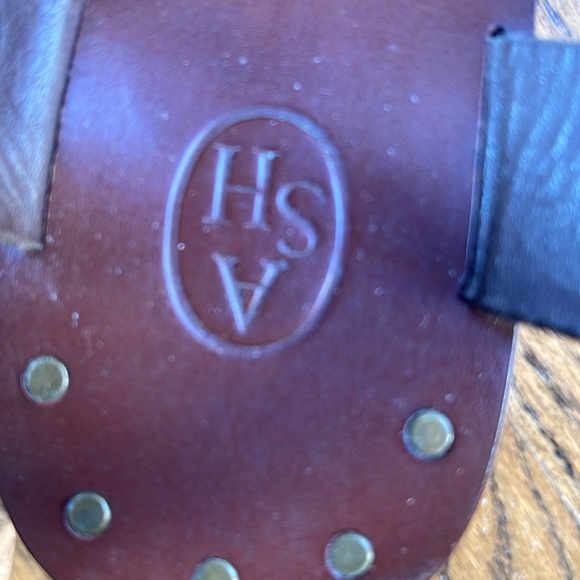 Beautiful platform dark brown shoes , straps side 7 - Picture 7 of 7